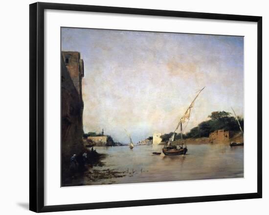 View of the Nile, 19th Century-Eugene Fromentin-Framed Giclee Print