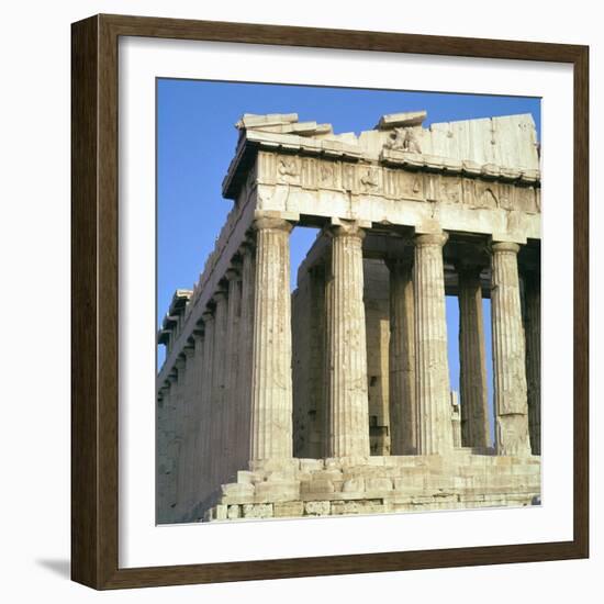 View of the North-West Corner of the Parthenon, 5th Century Bc-CM Dixon-Framed Photographic Print