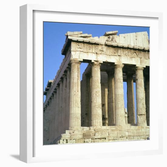 View of the North-West Corner of the Parthenon, 5th Century Bc-CM Dixon-Framed Photographic Print