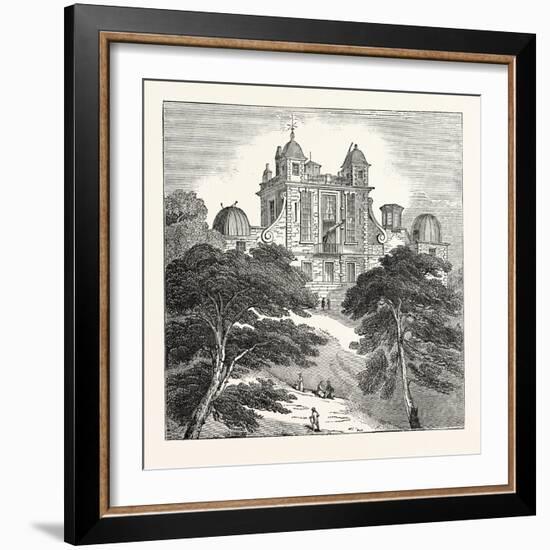 View of the Observatory at Greenwich. U.K. London-null-Framed Giclee Print