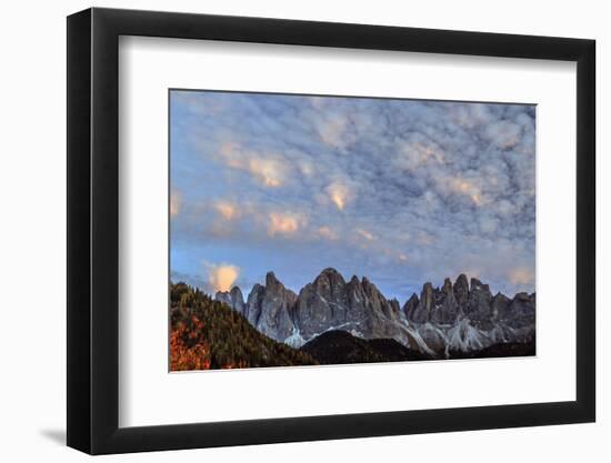 View of the Odle Mountains from St. Magdalena Village in Autumn-Roberto Moiola-Framed Photographic Print