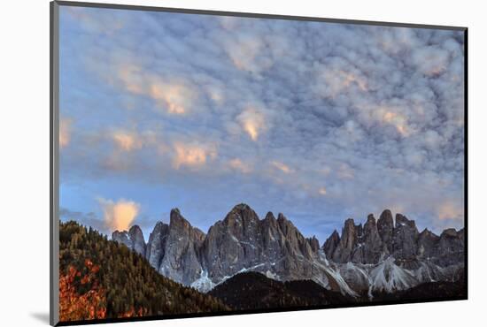 View of the Odle Mountains from St. Magdalena Village in Autumn-Roberto Moiola-Mounted Photographic Print