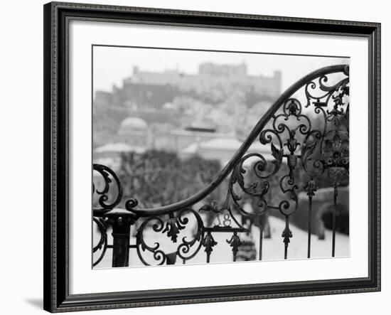 View of the Old City and Castle, Salzburg, Austria-Walter Bibikow-Framed Photographic Print