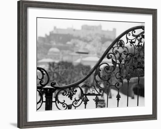 View of the Old City and Castle, Salzburg, Austria-Walter Bibikow-Framed Photographic Print