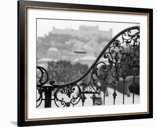 View of the Old City and Castle, Salzburg, Austria-Walter Bibikow-Framed Photographic Print