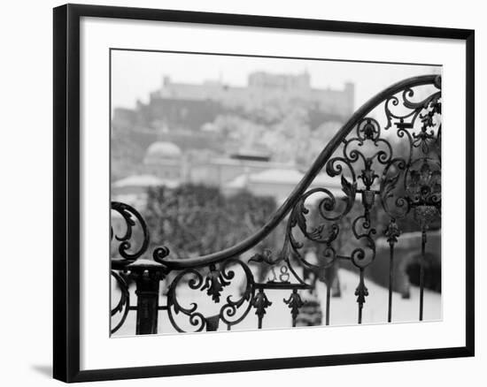View of the Old City and Castle, Salzburg, Austria-Walter Bibikow-Framed Photographic Print