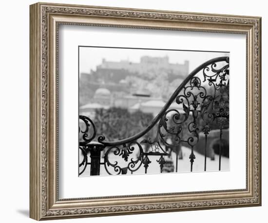 View of the Old City and Castle, Salzburg, Austria-Walter Bibikow-Framed Photographic Print