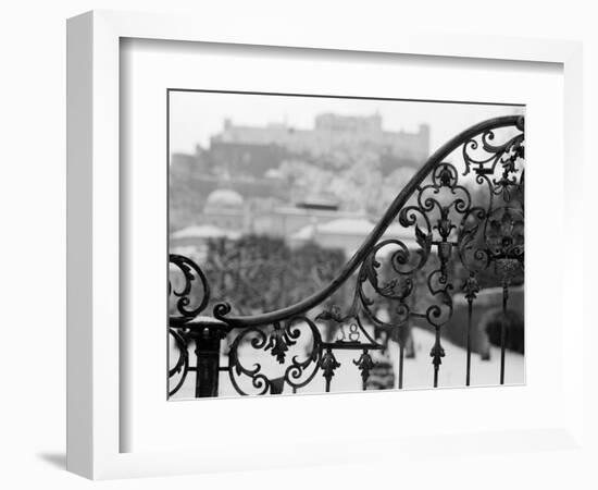 View of the Old City and Castle, Salzburg, Austria-Walter Bibikow-Framed Photographic Print