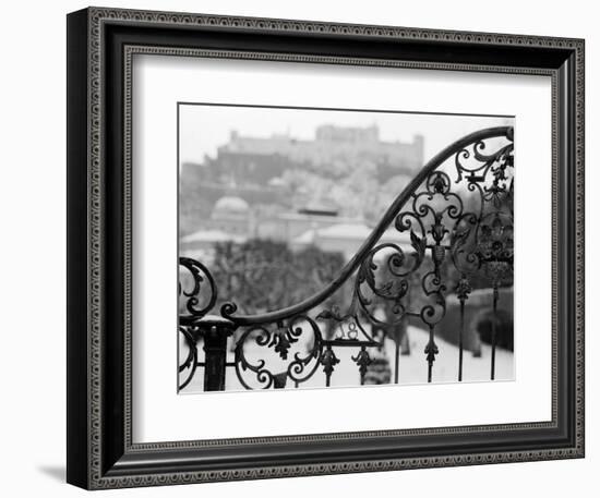 View of the Old City and Castle, Salzburg, Austria-Walter Bibikow-Framed Photographic Print