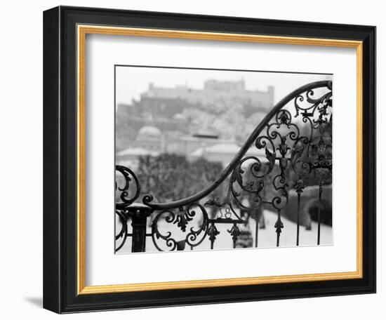 View of the Old City and Castle, Salzburg, Austria-Walter Bibikow-Framed Photographic Print