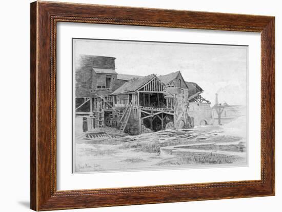 View of the Old Lime Works, Nine Elms, Battersea, London, 1875-Philip Howard-Framed Giclee Print