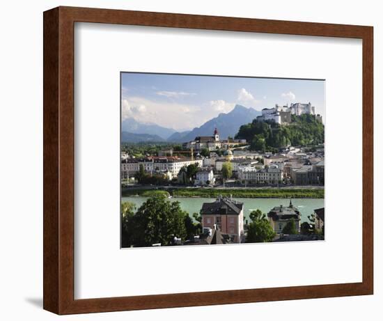 View of the Old Town and Fortress Hohensalzburg, Seen From Kapuzinerberg, Salzburg, Austria, Europe-Jochen Schlenker-Framed Photographic Print