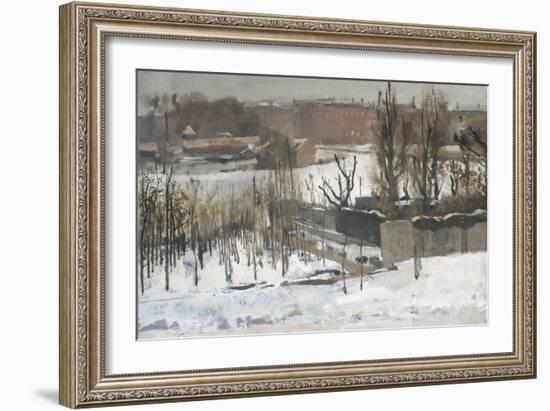 View of the Oosterpark in Amsterdam in the Snow, 1892-Georg-Hendrik Breitner-Framed Giclee Print