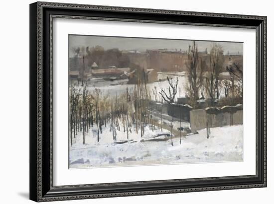 View of the Oosterpark in Amsterdam in the Snow, 1892-Georg-Hendrik Breitner-Framed Giclee Print