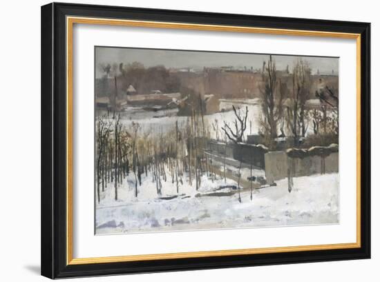 View of the Oosterpark in Amsterdam in the Snow, 1892-Georg-Hendrik Breitner-Framed Giclee Print