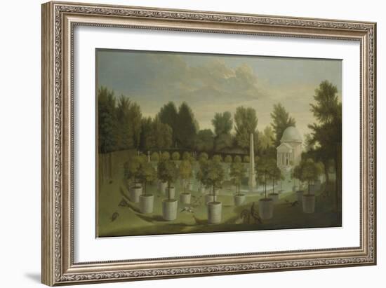 View of the Orange Tree Garden, Chiswick House-Pieter Andreas Rysbrack-Framed Giclee Print