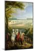 View of the Orangerie at Versailles, After 1697-Pierre-Denis Martin-Mounted Giclee Print