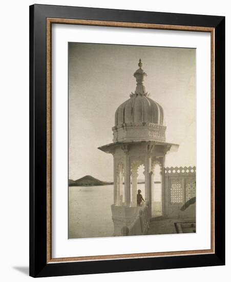 View Of The Palace Of Maharajas Pond From The Isla-Jules Gervais-Courtellemont-Framed Giclee Print