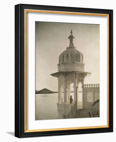 View Of The Palace Of Maharajas Pond From The Isla-Jules Gervais-Courtellemont-Framed Giclee Print