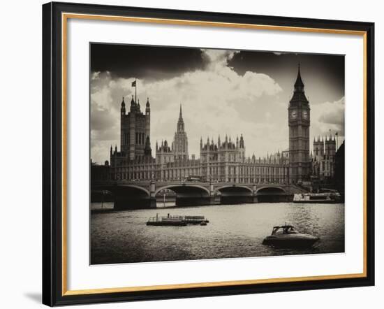 View of the Palace of Westminster and Big Ben - City of London - UK - England - United Kingdom-Philippe Hugonnard-Framed Photographic Print