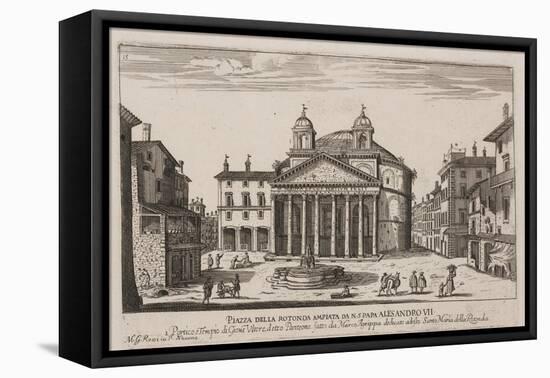 View of the Pantheon, C.1778-92 (Etching)-Giovanni Battista Piranesi-Framed Premier Image Canvas