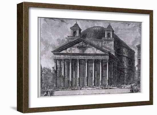 View of the Pantheon of Agrippa, c.1761-Giovanni Battista Piranesi-Framed Giclee Print