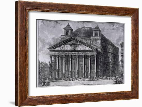 View of the Pantheon of Agrippa, c.1761-Giovanni Battista Piranesi-Framed Giclee Print