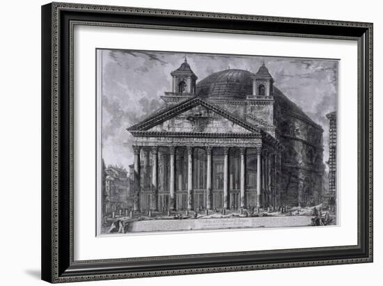 View of the Pantheon of Agrippa, c.1761-Giovanni Battista Piranesi-Framed Giclee Print