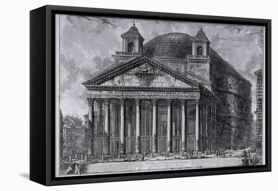 View of the Pantheon of Agrippa, c.1761-Giovanni Battista Piranesi-Framed Premier Image Canvas