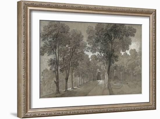 View of the Park at Arcueil, 1744-Jean-Baptiste Oudry-Framed Giclee Print