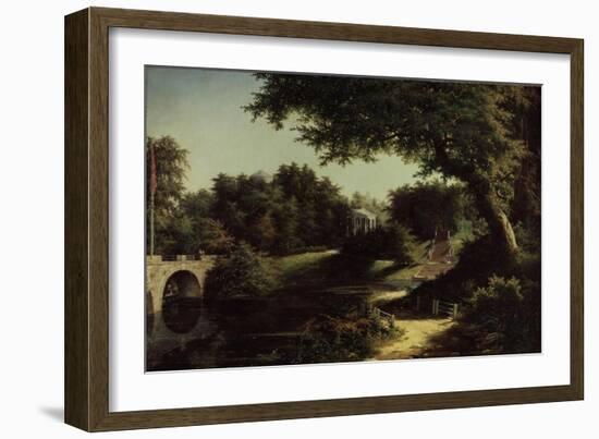 View of the Park in Pavlovsk-Mikhail Ivanovich Lebedev-Framed Giclee Print