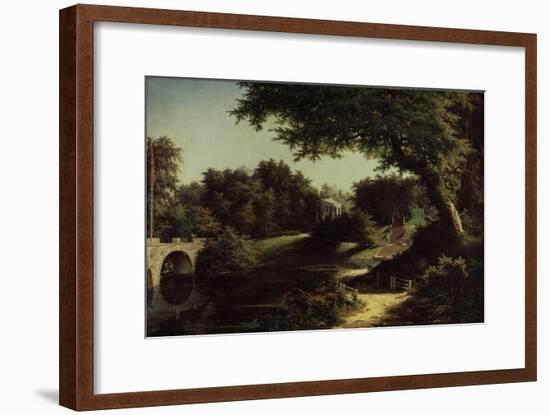 View of the Park in Pavlovsk-Mikhail Ivanovich Lebedev-Framed Giclee Print