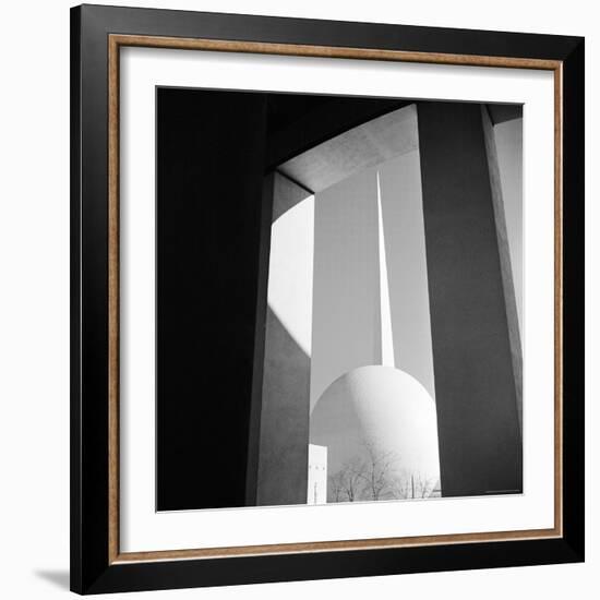 View of the Perisphere and Trylon, Icons of the 1939 New York World's Fair-Alfred Eisenstaedt-Framed Photographic Print