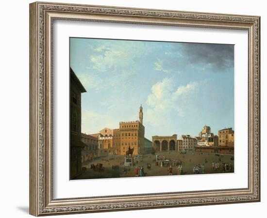 View of the Piazza Della Signoria, Florence-Thomas Patch-Framed Giclee Print