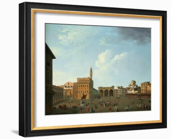 View of the Piazza Della Signoria, Florence-Thomas Patch-Framed Giclee Print