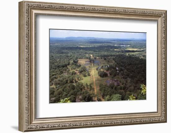 View of the Pleasure Gardens from the Summit of Sigiriya, Sri Lanka, 20th century-CM Dixon-Framed Photographic Print