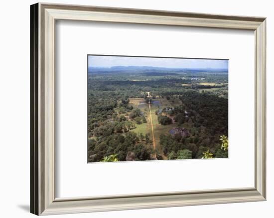 View of the Pleasure Gardens from the Summit of Sigiriya, Sri Lanka, 20th century-CM Dixon-Framed Photographic Print