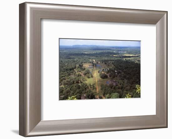 View of the Pleasure Gardens from the Summit of Sigiriya, Sri Lanka, 20th century-CM Dixon-Framed Photographic Print