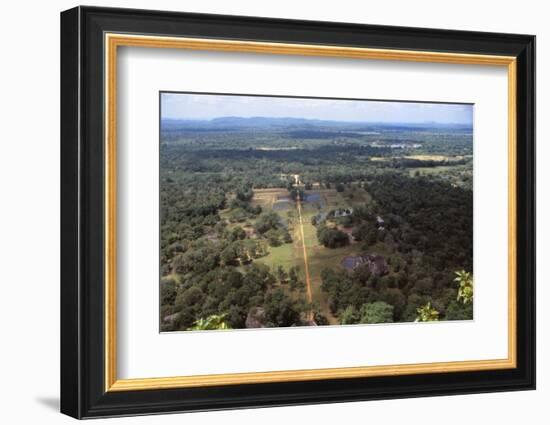 View of the Pleasure Gardens from the Summit of Sigiriya, Sri Lanka, 20th century-CM Dixon-Framed Photographic Print