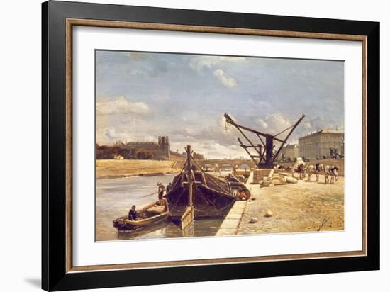 View of the Pont Royal, Paris-Johan-Barthold Jongkind-Framed Giclee Print