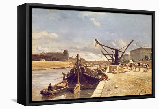 View of the Pont Royal, Paris-Johan-Barthold Jongkind-Framed Premier Image Canvas