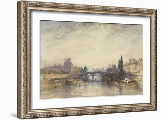 View of the Pont Royal-William Callow-Framed Giclee Print