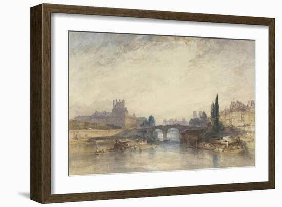 View of the Pont Royal-William Callow-Framed Giclee Print