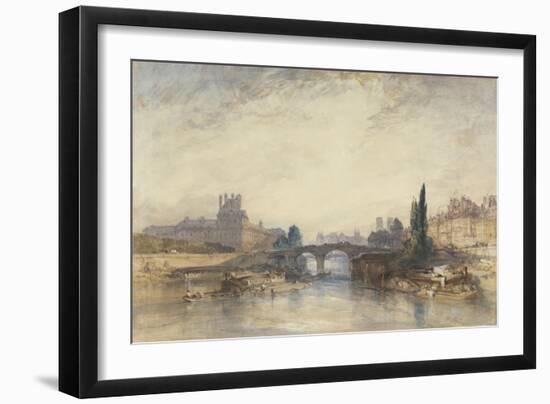 View of the Pont Royal-William Callow-Framed Giclee Print