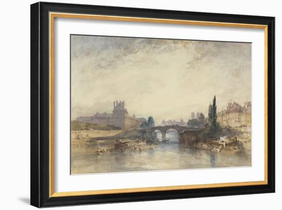 View of the Pont Royal-William Callow-Framed Giclee Print