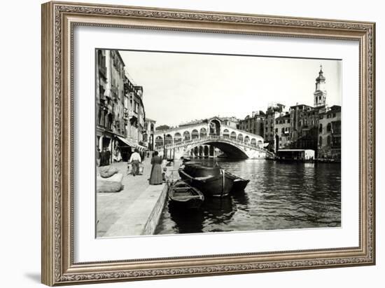 View of the Ponte Di Rialto-null-Framed Giclee Print