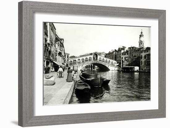 View of the Ponte Di Rialto-null-Framed Giclee Print