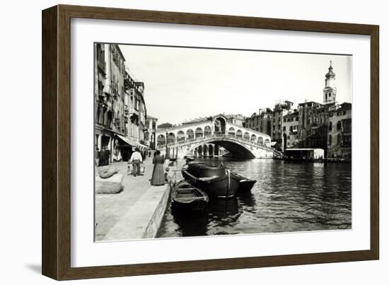 View of the Ponte Di Rialto-null-Framed Giclee Print