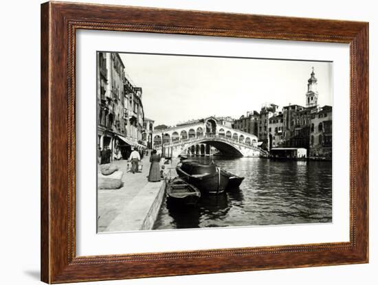 View of the Ponte Di Rialto-null-Framed Giclee Print