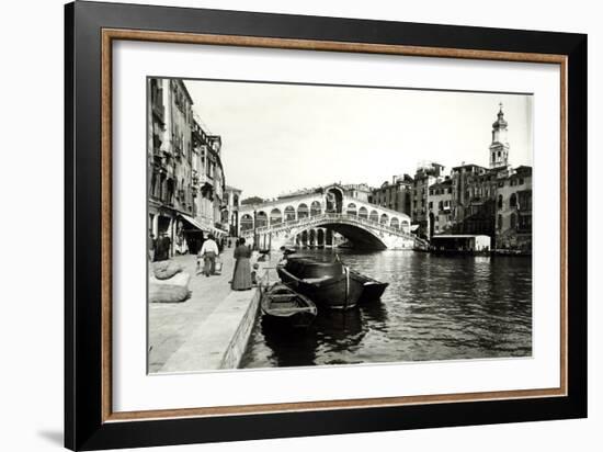 View of the Ponte Di Rialto-null-Framed Giclee Print